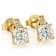 Diamond Simulant Square Octagonal Stud Earrings In 18K Gold Over
Sterling Silver 5.22ctw