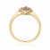 Ruby and Moissanite 14K Yellow Gold Over Sterling Silver Heart Shape
Cluster Ring