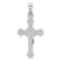 Rhodium Over 14K White Gold Polished INRI Crucifix Pendant