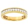 Lab-Grown Diamond Band Ring In 14K Gold Over Sterling Silver 0.33ctw