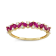 Ruby with Diamond Accent 10K Yellow Gold Ring 0.43ctw
