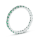 0.66ctw Emerald Eternity Band Ring in 14k White Gold