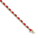 14k Yellow Gold and 14k White Gold Diamond and Ruby Bracelet
