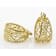 Open Filigree Hoop Earrings In 18K Gold Over Sterling Silver 32mm