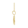14K Yellow Gold Floral Pendant With Adjustable Chain