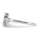 Rhodium Over 14K White Gold Lab Grown Diamond VS/SI GH, Initial E
Adjustable Ring