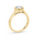 1.00ct Lab Grown Diamond Bezel Set Ring in 14k Yellow Gold