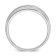 Rhodium Over 10K White Gold Men's Polished, Satin and Grooved 5-Stone
Diamond Ring