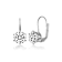 CZ Drop Earrings In Sterling Silver