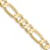 10k Yellow Gold 5.5mm Concave Open Figaro Link Bracelet