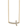 14K Yellow Gold Lab Grown Diamond VS/SI GH, Sideways Cross 18 Inch Necklace