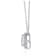 Pear Shape White Topaz Sterling Silver Pendant with Chain