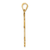 14k Yellow Gold Textured Laser Cut Girl Charm Pendant