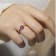 Rectangular Cushion Garnet 14K Rose Gold Over Sterling Silver Solitaire
Ring, 1.00ct