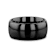 RAVEN Domed Black Tungsten Wedding Band 10mm