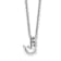 White Lab-Grown Diamond F VS 14K White Gold "J" Initial
Necklace 2.25ct
