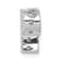 Rhodium Over 14K White Gold Diamond Letter P Initial Charm