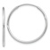 Rhodium Over 14k White Gold Polished 1" Endless Tube Hoop Earrings