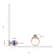 14K Rose Gold Tanzanite and Diamond Ring 2.20 ctw