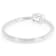 Oval And Round Lab-Grown Diamond Band Ring In Sterling Silver 0.40ctw