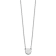 Rhodium Over Sterling Silver Tiny Circle Block Letter K Initial Necklace
