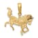 14K Yellow Gold Horse Pendant