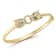 Rachel Zoe Pave Double Panther Head Bangle Bracelet in 14K Gold Over
Sterling Silver