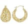 Filigree Bubble Hoop Earrings In 18K Gold Over Sterling Silver 30mm