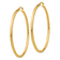 14k Yellow Gold Polished 2 3/16" Tube Hoop Earrings