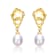 Freshwater Pearl Nugget Drop Earrings In 14K Gold Over Sterling Silver