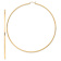 14k Yellow Gold 4" Polished Tube Hoop Earrings