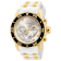 Invicta Pro Diver 48mm White Dial Silicone, Stainless Steel Band Quartz Watch