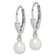 Rhodium Over Sterling Silver 6-7mm Freshwater Cultured Pearl Leverback
Dangle Earrings