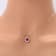 Red Lab Created Ruby With Moissanite Accents Rhodium Over Silver Heart Pendant