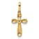 14k Yellow Gold Children's Cross Pendant with Cubic Zirconia stone