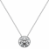 White Cubic Zirconia 14k White Gold Pendant With Chain 1.50ctw