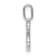 14K White Gold Diamond Letter B Initial Pendant