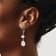Sterling Silver Polished White Freshwater Cultured Pearl Dangle Earrings