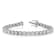 14K White Gold VS/SI GH, Lab Grown Diamond Tennis Bracelet