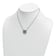 Rhodium Over Sterling Silver Crystal Sliding Turtle 15.5 Inch with 2
Inch Extension Necklace