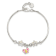 Sterling Silver Enamel Crystal Butterfly Stars with 1-inch Extension Bracelet