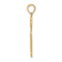 10K Yellow Gold Key with Heart Sweet 16 Charm