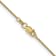 14k Yellow Gold 1mm Cable Chain 16 Inches