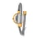 Charles Hubert Gold-finish 7 Color Bezels Stainless Steel Bangle Watch