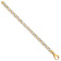 14k Yellow Gold and 14k White Gold 8mm Hand-polished Fancy Link Bracelet