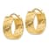 14k Yellow Gold Diamond-Cut 7/8" Hoop Earrings