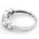 Lab-Grown Diamond Milgrain Bezel Set Band Ring In 14K White Gold 1.00ctw