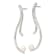 Sterling Silver Polished and Hammered Freshwater Cultured Pearl Post
Dangle Earrings