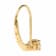 White Cubic Zirconia 14k Yellow Gold Earrings With Velvet Gift Box 0.50ctw