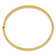 14k Yellow Gold Kids Polished, Textured and Diamond-Cut 5mm Hinged Bangle